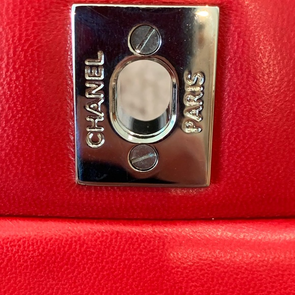 Chanel Lambskin Quilted Mini Square Flap Red - Picture 6 of 10